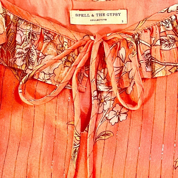 πΊπHPππΊ NWOT Spell & The Gypsy Hendrix Strappy Maxi Dress - Picture 16 of 16